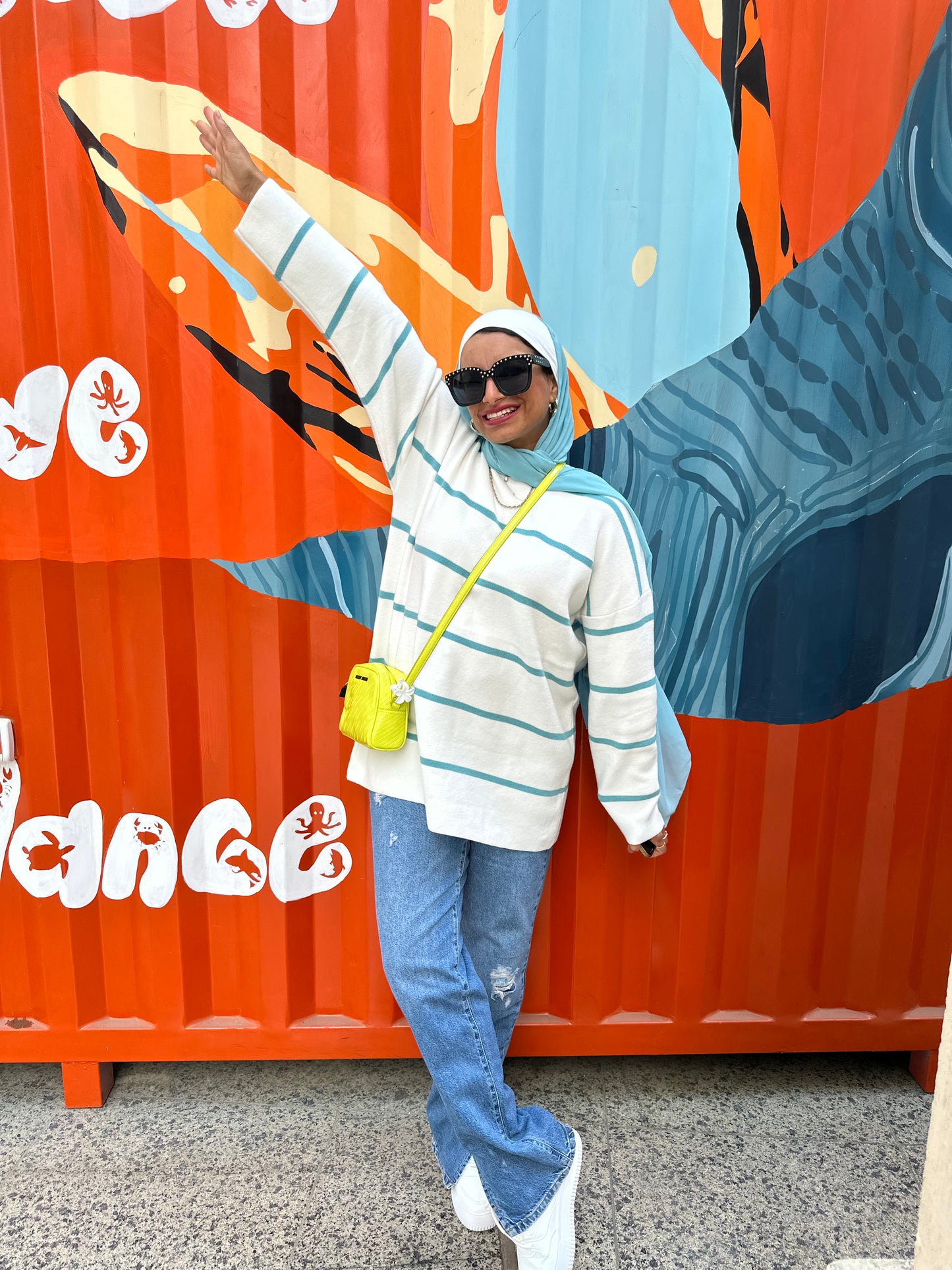 Stripped soft pullover - mint