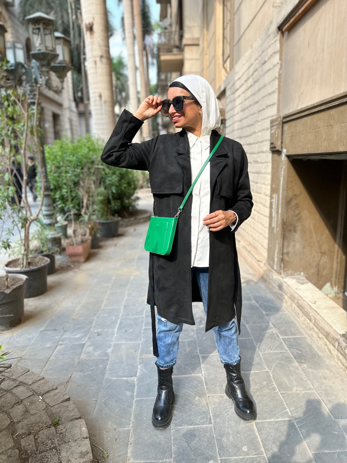 Suede coat