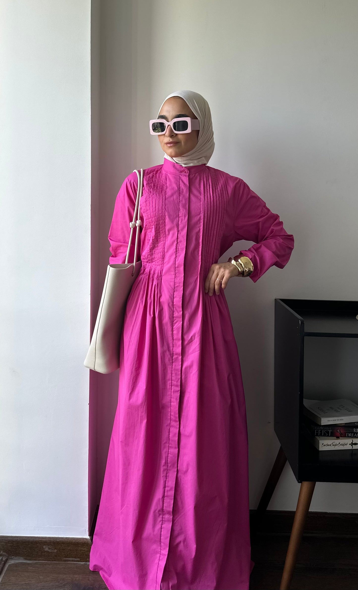 LUNA DRESS in fushia