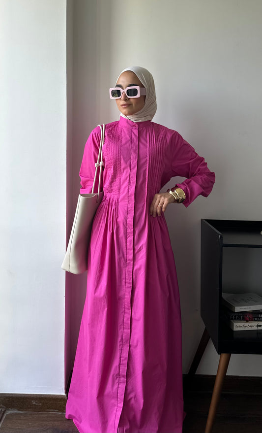 LUNA DRESS in fushia
