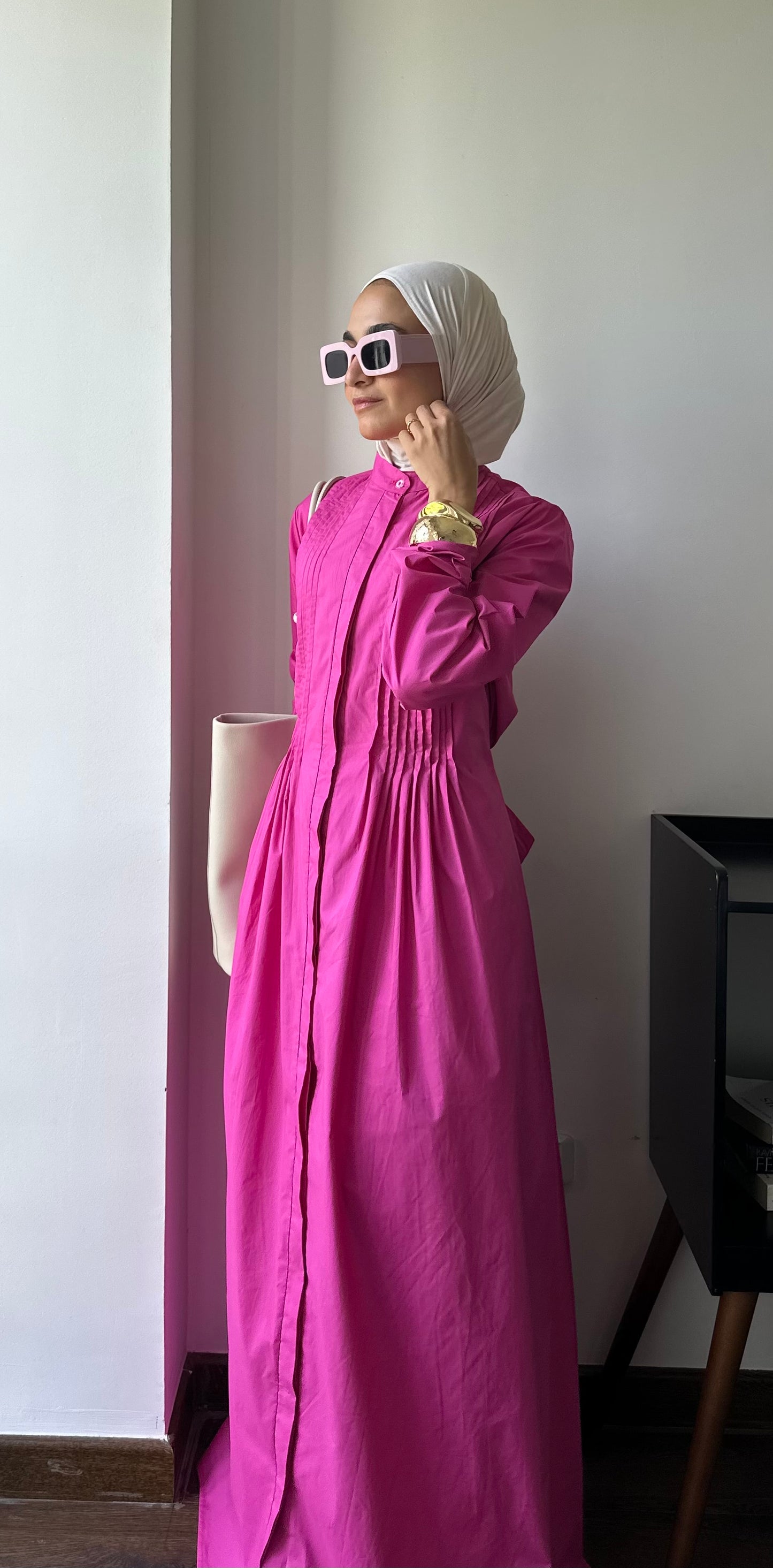 LUNA DRESS in fushia