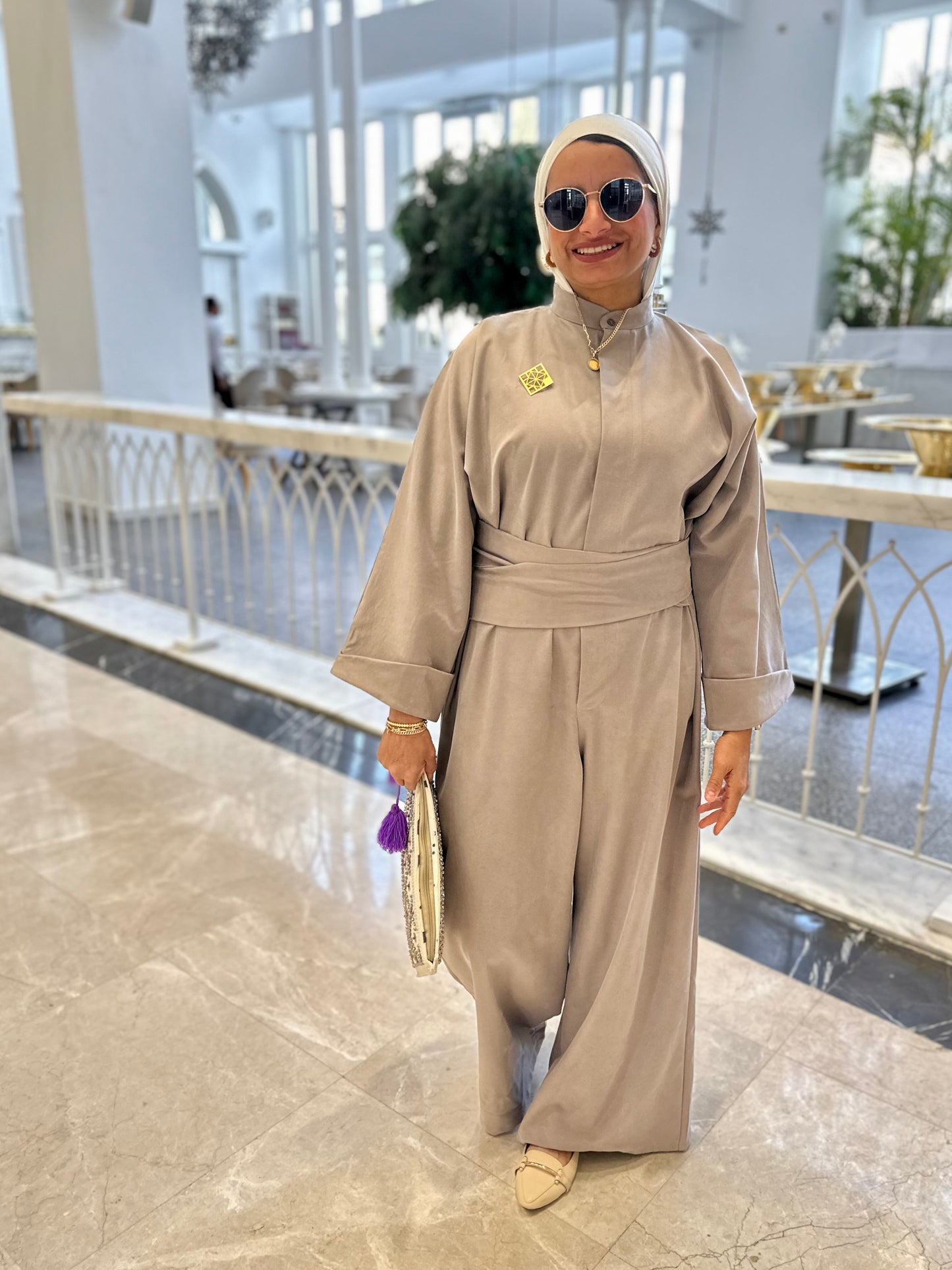 AURA JUMPSUIT (cafe color)