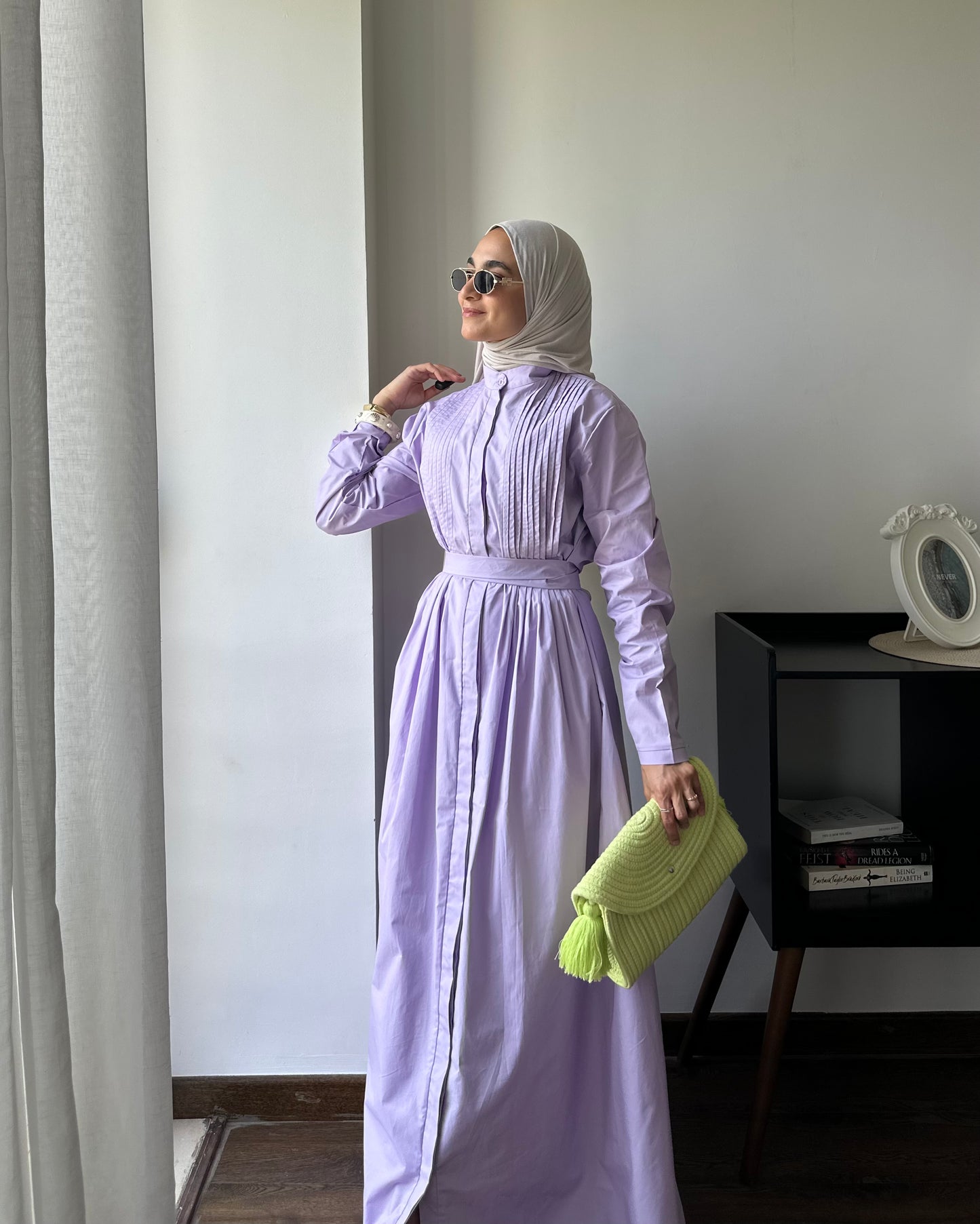 LUNA DRESS in lavender