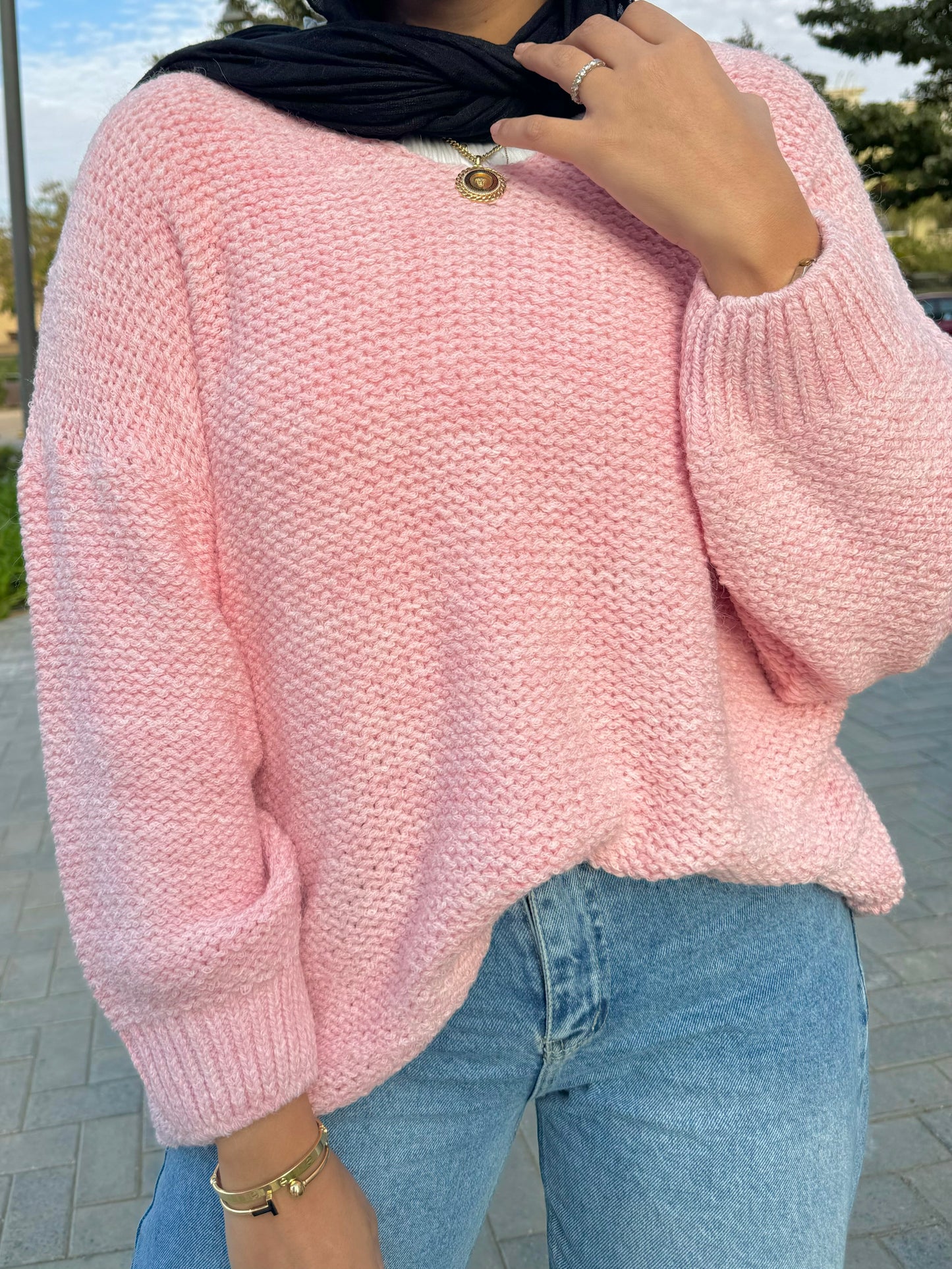 Handmade v neck pullover