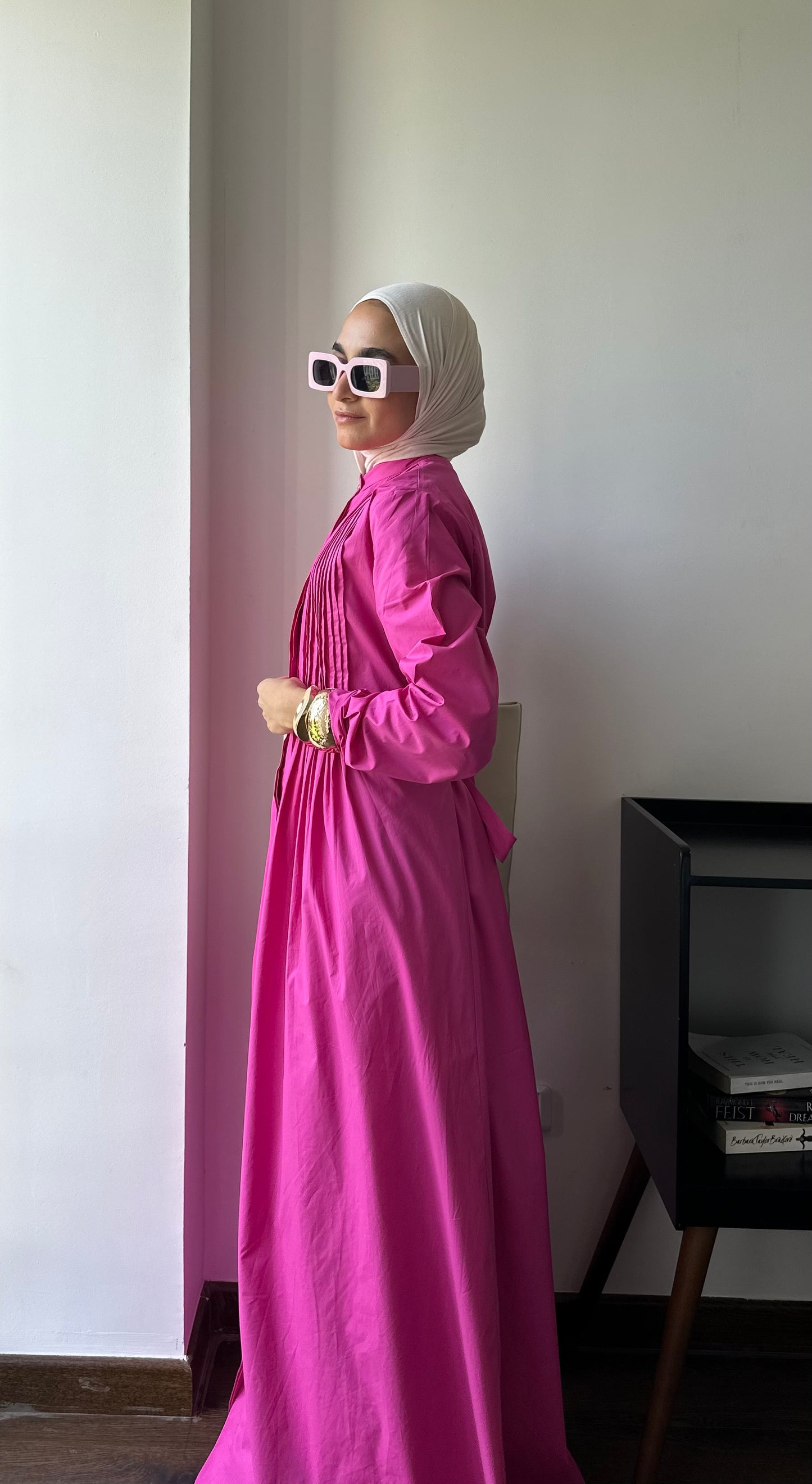 LUNA DRESS in fushia