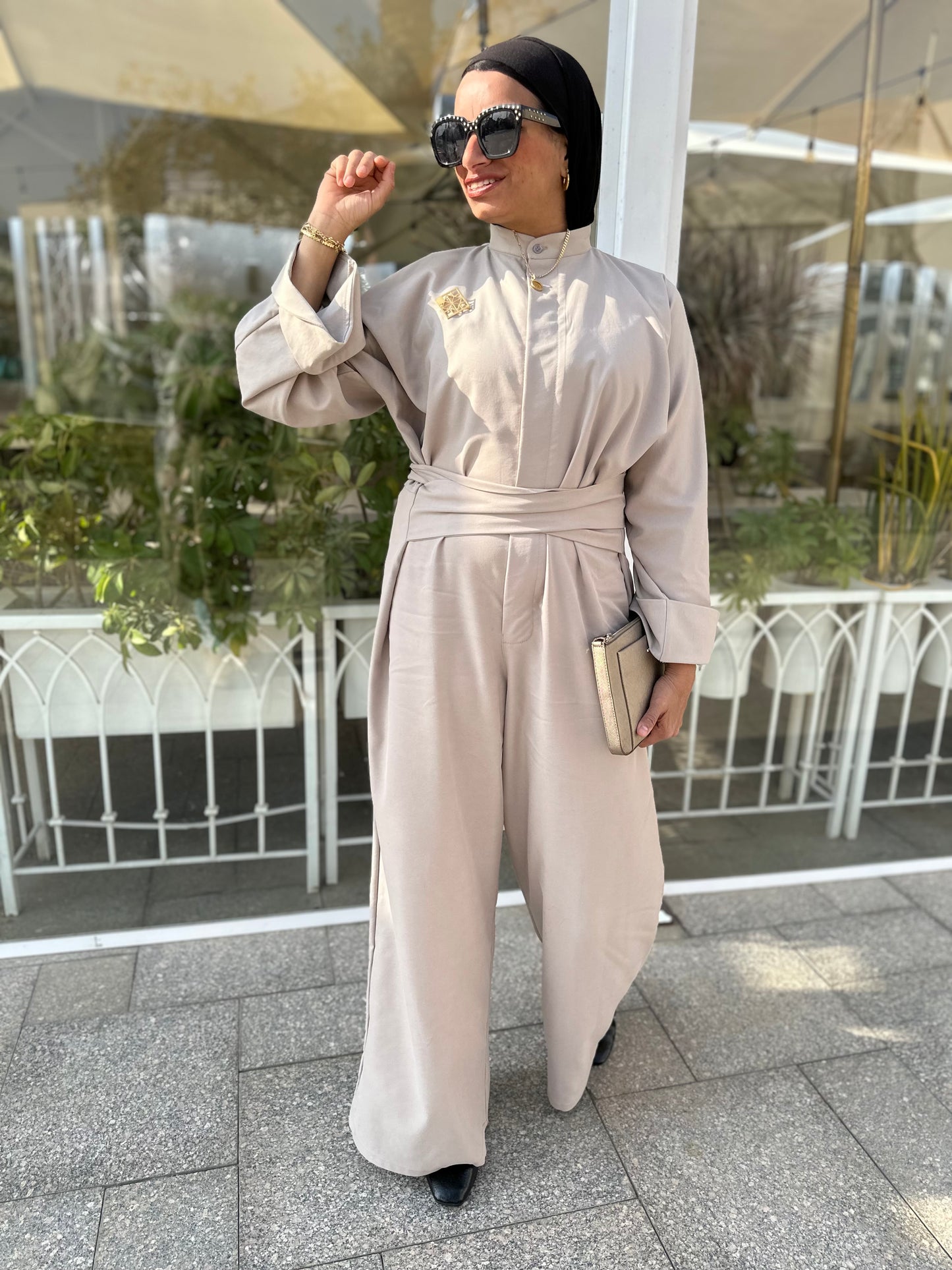 AURA JUMPSUIT( beij color)