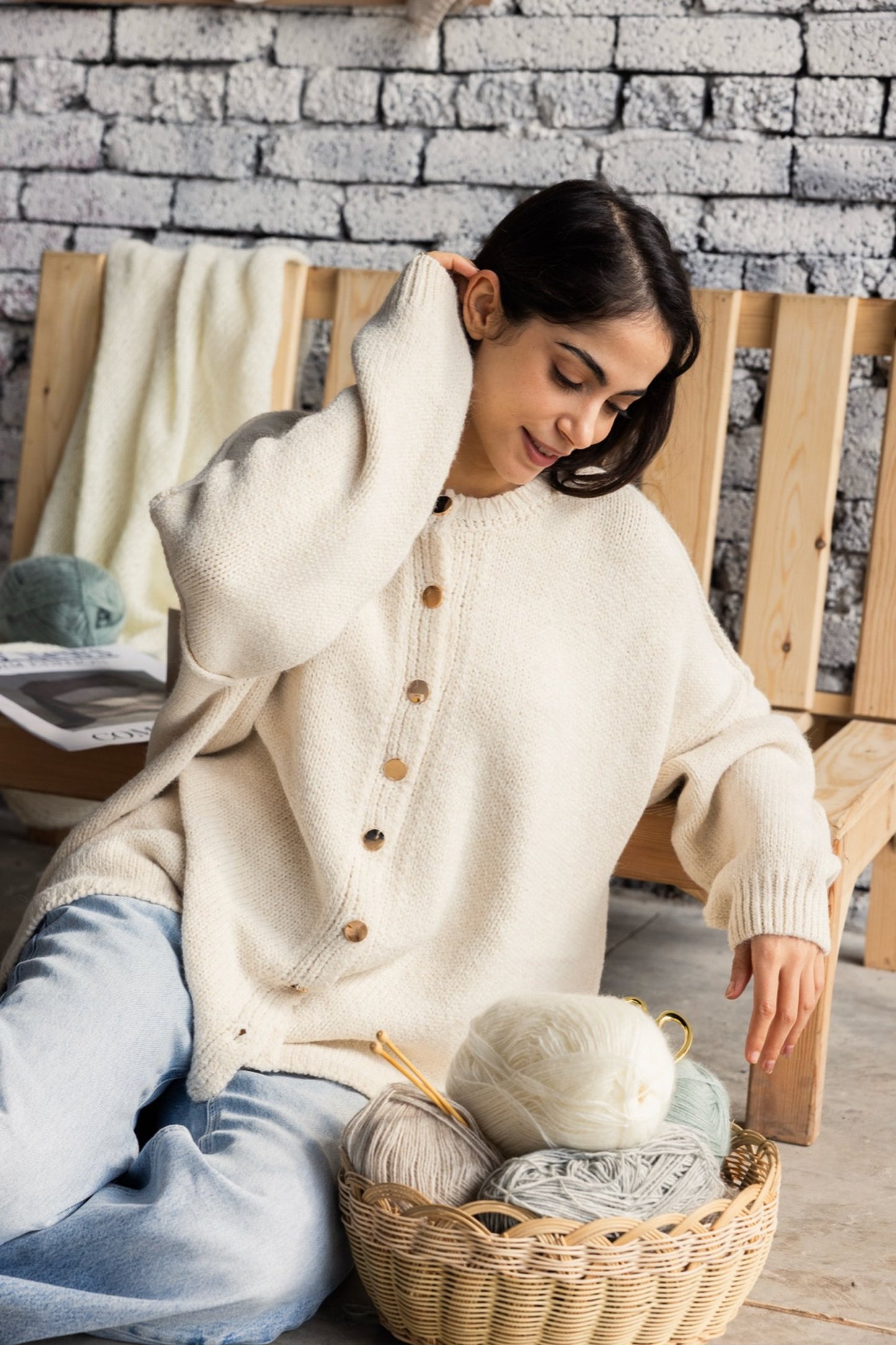 Cozy knit cardigan