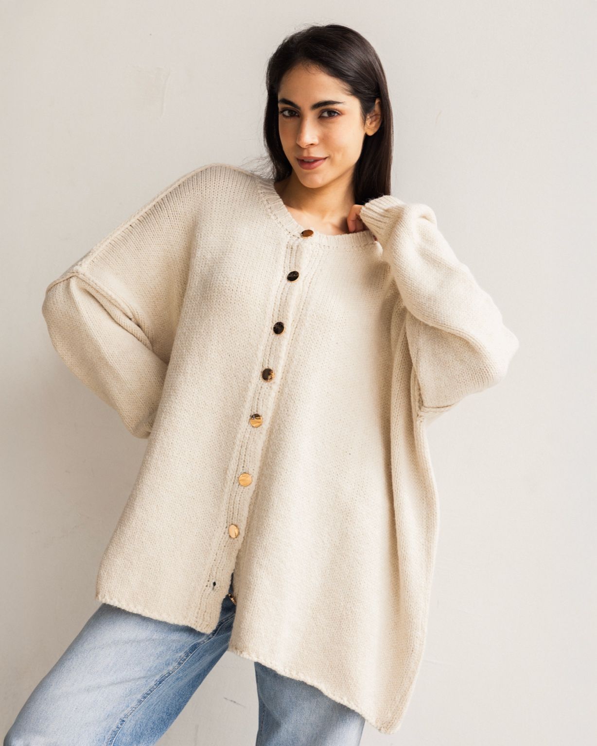 Cozy knit cardigan